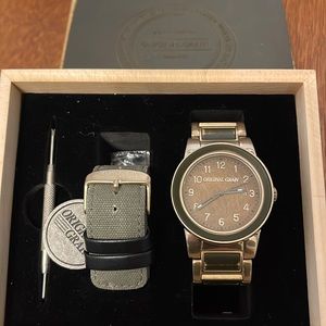 ORIGINAL GRAIN Men’s Watch Set with 2 Straps NEW!
